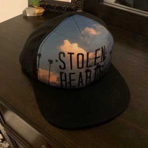 “stolen hearts” Volcom snap back hat
